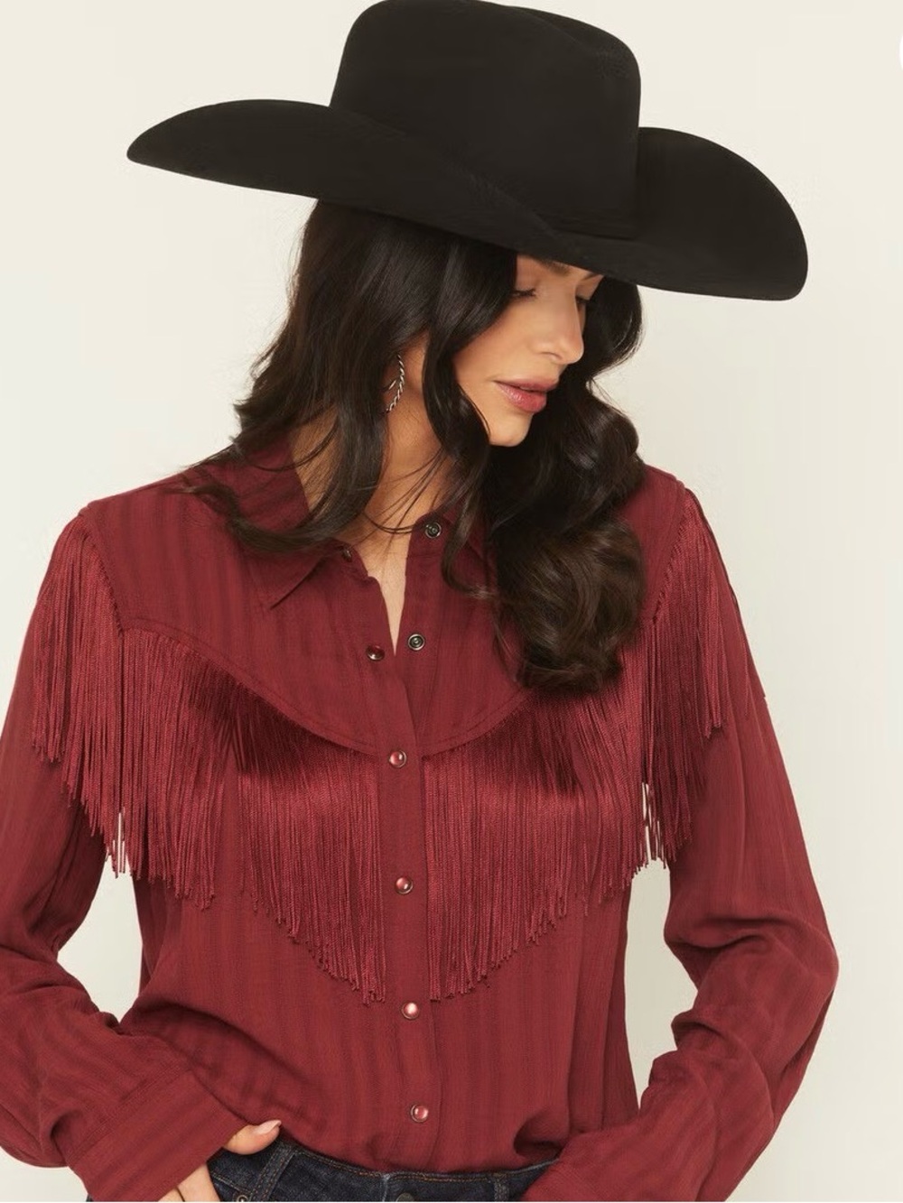 Idyllwind Women's Revive Fringe Long Sleeve Snap Crinkle Shirt